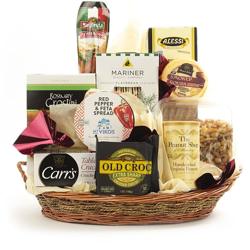 Cheese and cracker clearance gift baskets